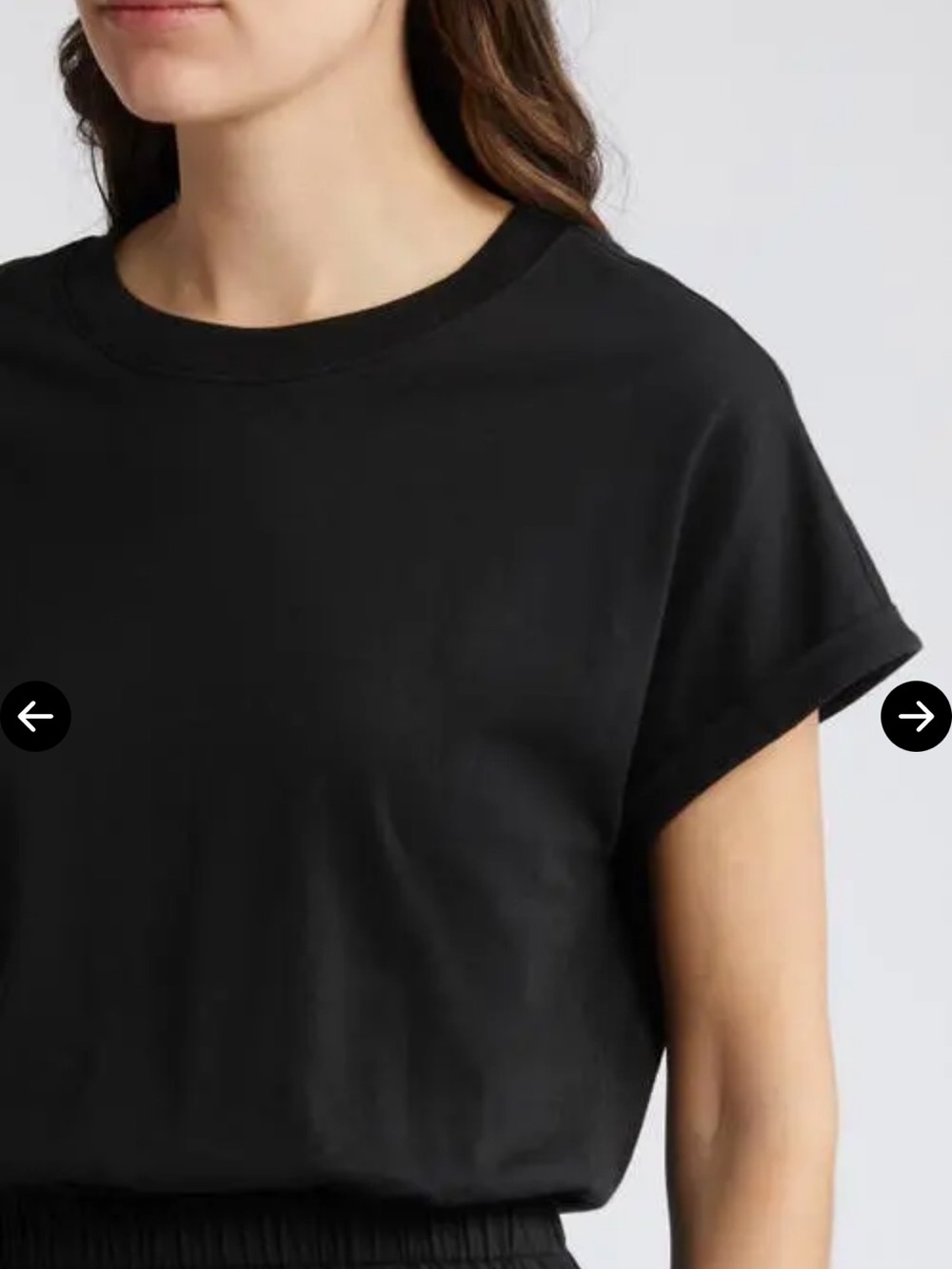 Nation LTD Garcelle Organic Cotton T-Shirt Midi Maxi Dress Jet Black Minimalist - Picture 7 of 16